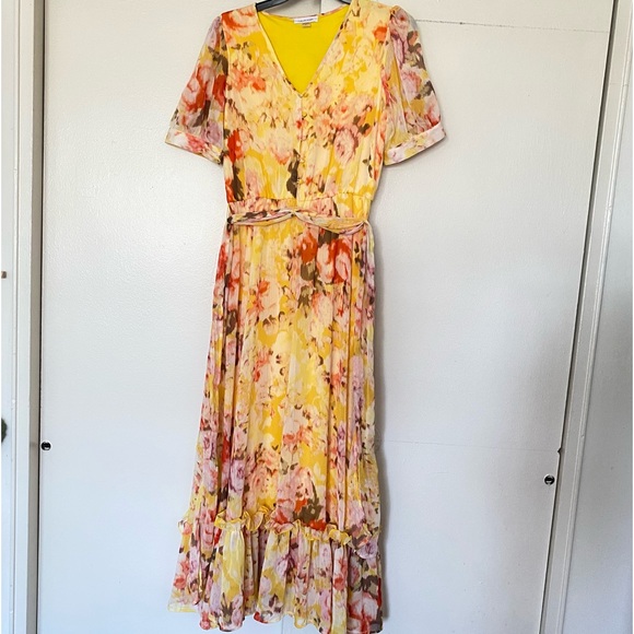 Calvin Klein Maxi dress. Size 2. Womens Floral Print Tea party Maxi Dress - Picture 5 of 14